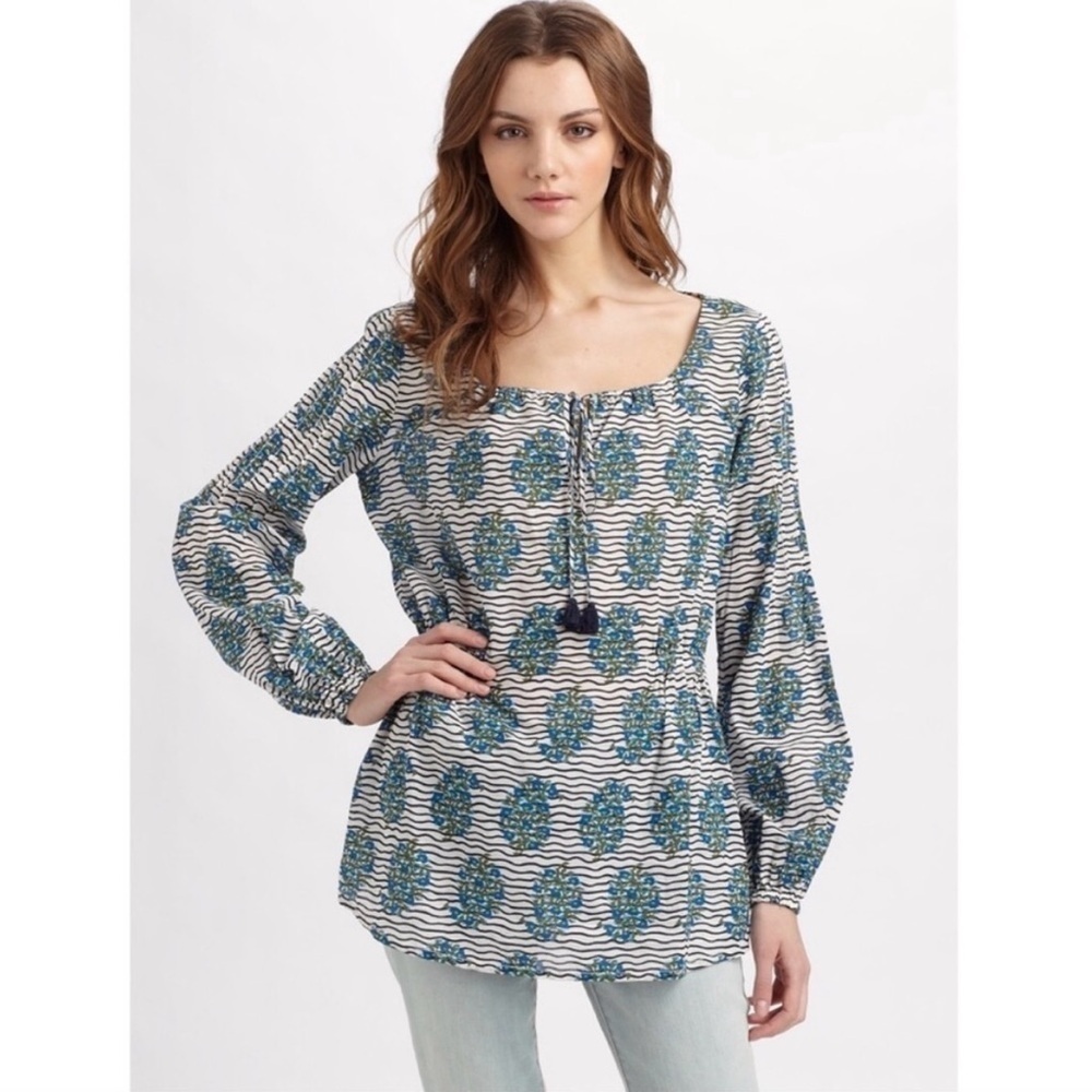 NWT Tory Burch Evelina Cotton Voile Tunic